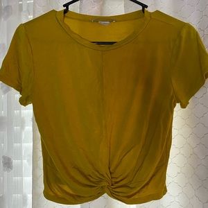 Mustard color plain shirt